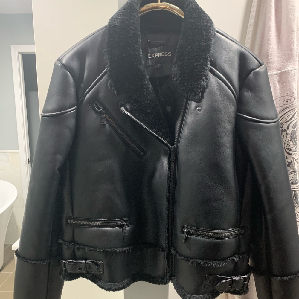 NEW Express faux moto jacket